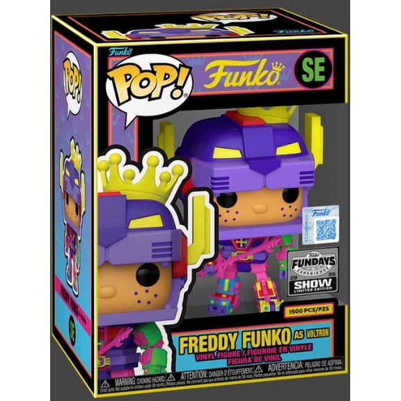 Funko Pop! Freddy Funko As Voltron SE Fundays 2025 Show Edition Blacklight