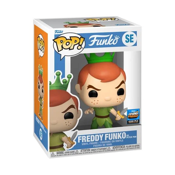 Funko Pop Freddy Funko as Peter Pan Limited Edition 4500 Pieces with Protector