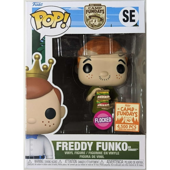 Funko Pop! Freddy as Shaggy Flocked 2023 Camp Fundays Box of Fun Exclusive Pop LE4500