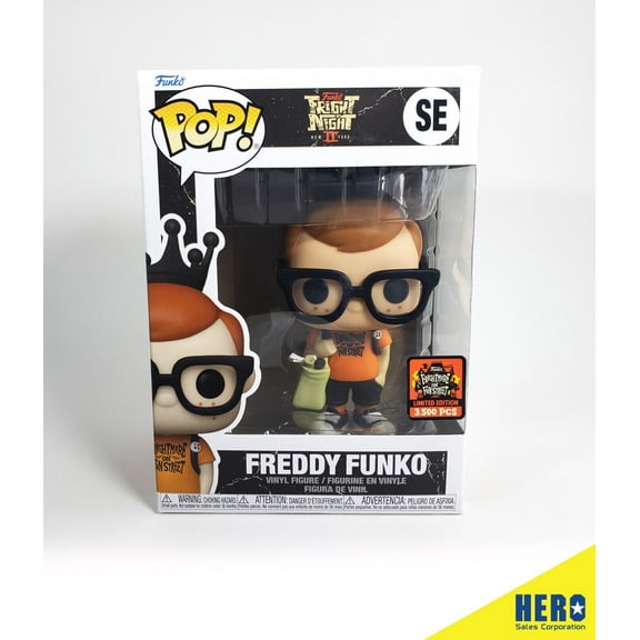 Funko Pop Fright Night II Freddy Funko SE (3500 Pieces) Limited Edition (Hard Protector Included)