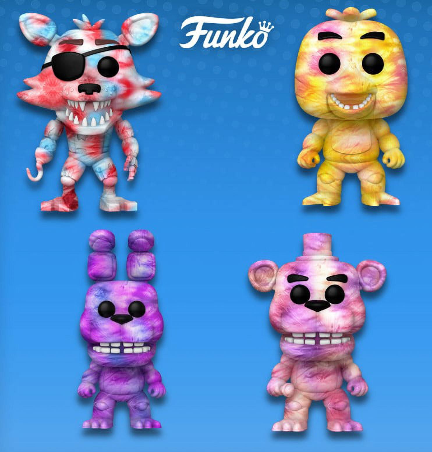 Funko Pop! Games: Five Nights at Freddy's Tie Dye Collectors Set- Bonnie,  Chica, Foxy, and Freddy