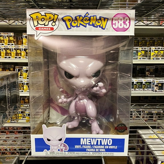 Funko Pop Games : Pokemon : 10" MEWTWO #583 Vinyl Figure Special Edition