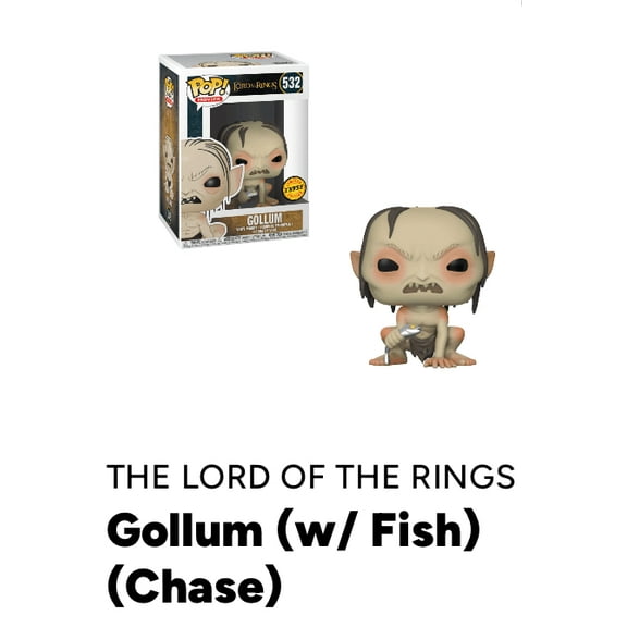 Funko Pop Gollum 532 Chase Lord of the Rings