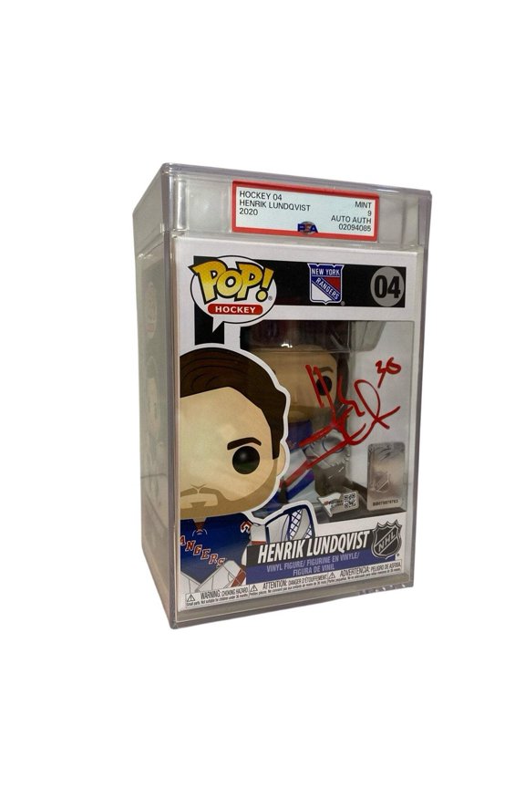 Pop! Henrik Lundqvist #04 New York Rangers NHL Signed Autographed PSA 9