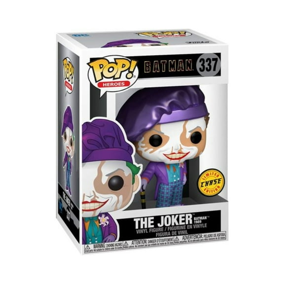 Funko Pop! Heroes Batman 1989: The Joker 337- Chase Limited Edition Vinyl Figure with Box Protector
