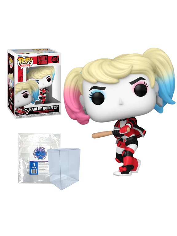 Funko Pop! Heroes DC Harley Quinn with Bat #451 Vinyl Figure Packed in Hard Protector Case