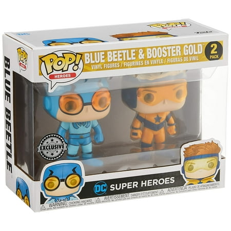 Funko Pop Heroes: DC Justice League - Booster Gold & Blue Beetle Vinyl Figures (2-Pack)