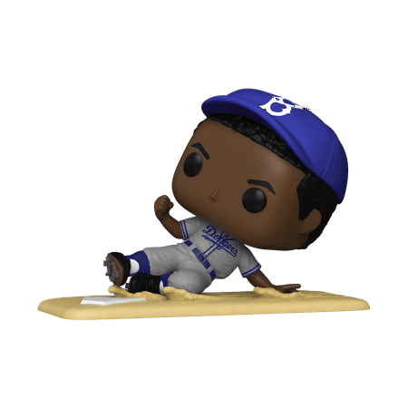 Funko Pop! Icons: Jackie Robinson (Slide) Vinyl Figure (Walmart Exclusive) (+Pop! Stacks Plastic Protector)