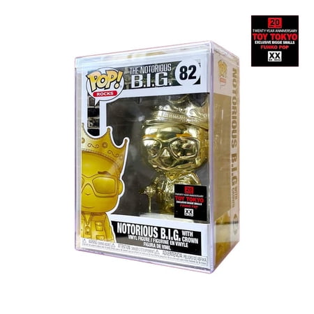 Funko Pop! Icons: NOTORIOUS B.I.G. WITH CROWN Gold #82 (Exclusive) + Protector
