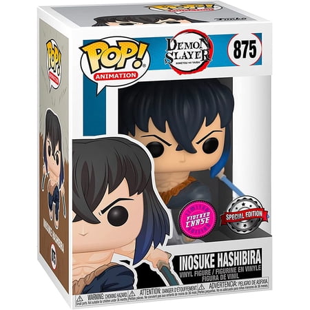 Funko Pop! Inosuke Hashibira 875 Flocked Chase Special Edition (Authentic)
