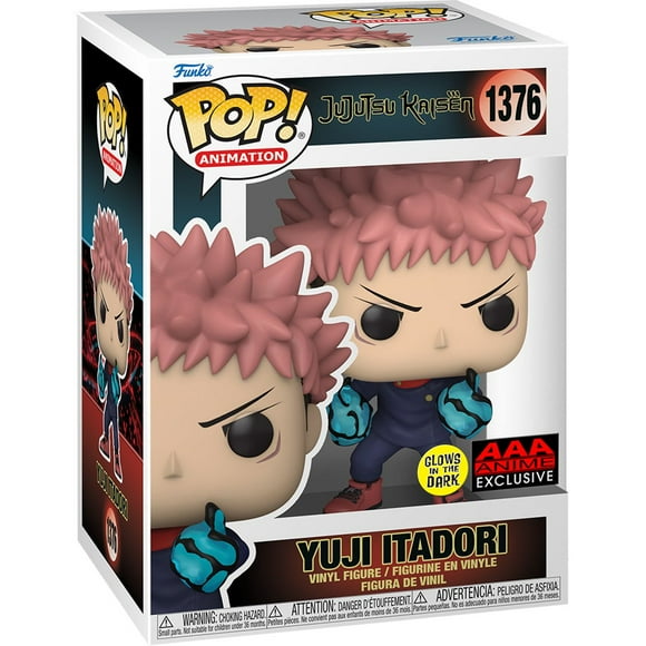 Jujutsu Kaisen Yuji Itadori Divergent Fist Glow-in-the Dark Funko Pop! Vinyl Figure #1376 - AAA Anime Exclusive
