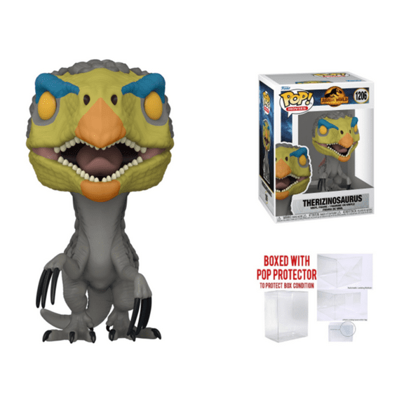 Funko Pop! Jurassic World: Dominion Therizinosaurus Vinyl Figure Bundled with Pop Protector Case