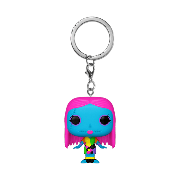 Funko Pop! Keychain: The Nightmare Before Christmas Blacklight - Sally