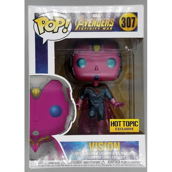 Funko Pop! Marvel #307 Avengers Infinity War Vision (Hot Topic Exclusive)