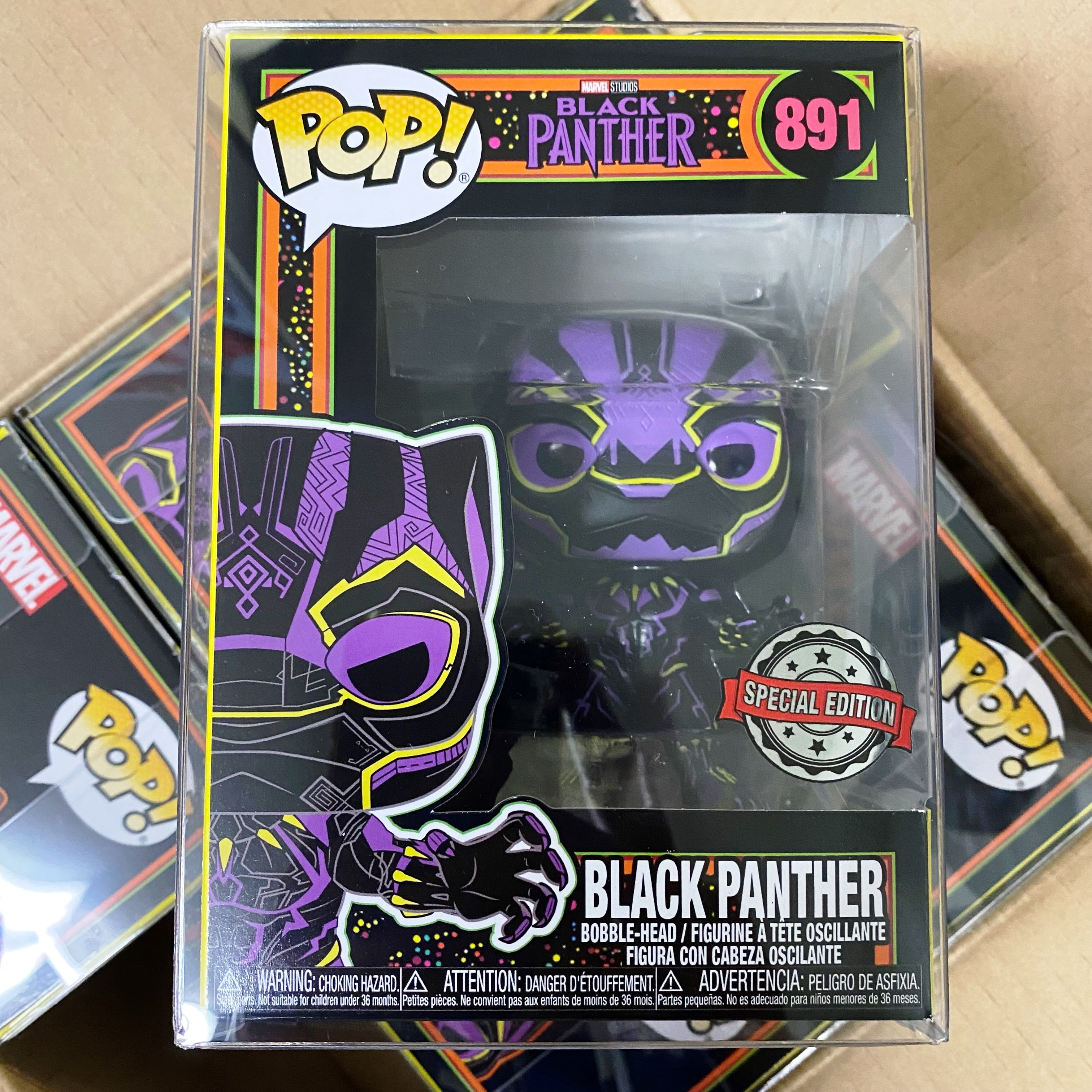 Funko Pop! Avengers Mech Strike - Black Panther Mech Glow in the Dark #830, Hobbies & Toys, Toys & Games on