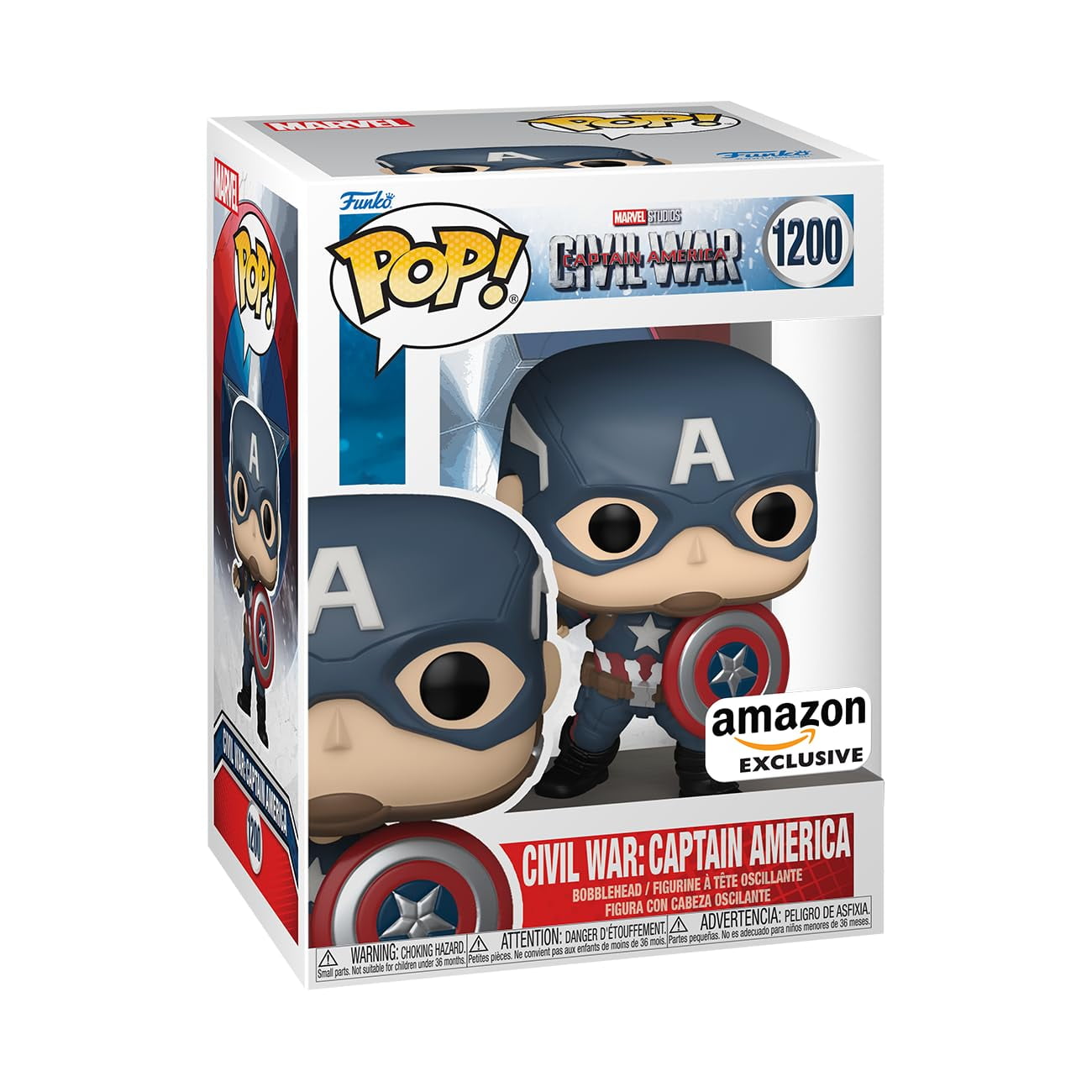 (未使用･未開封品)　Funko - Figurine Captain America Civil War - Falcon Pop 10cm - 0849803072261 df5ndr3 Amazon.com: Funko Pop Marvel Civil War Captain America