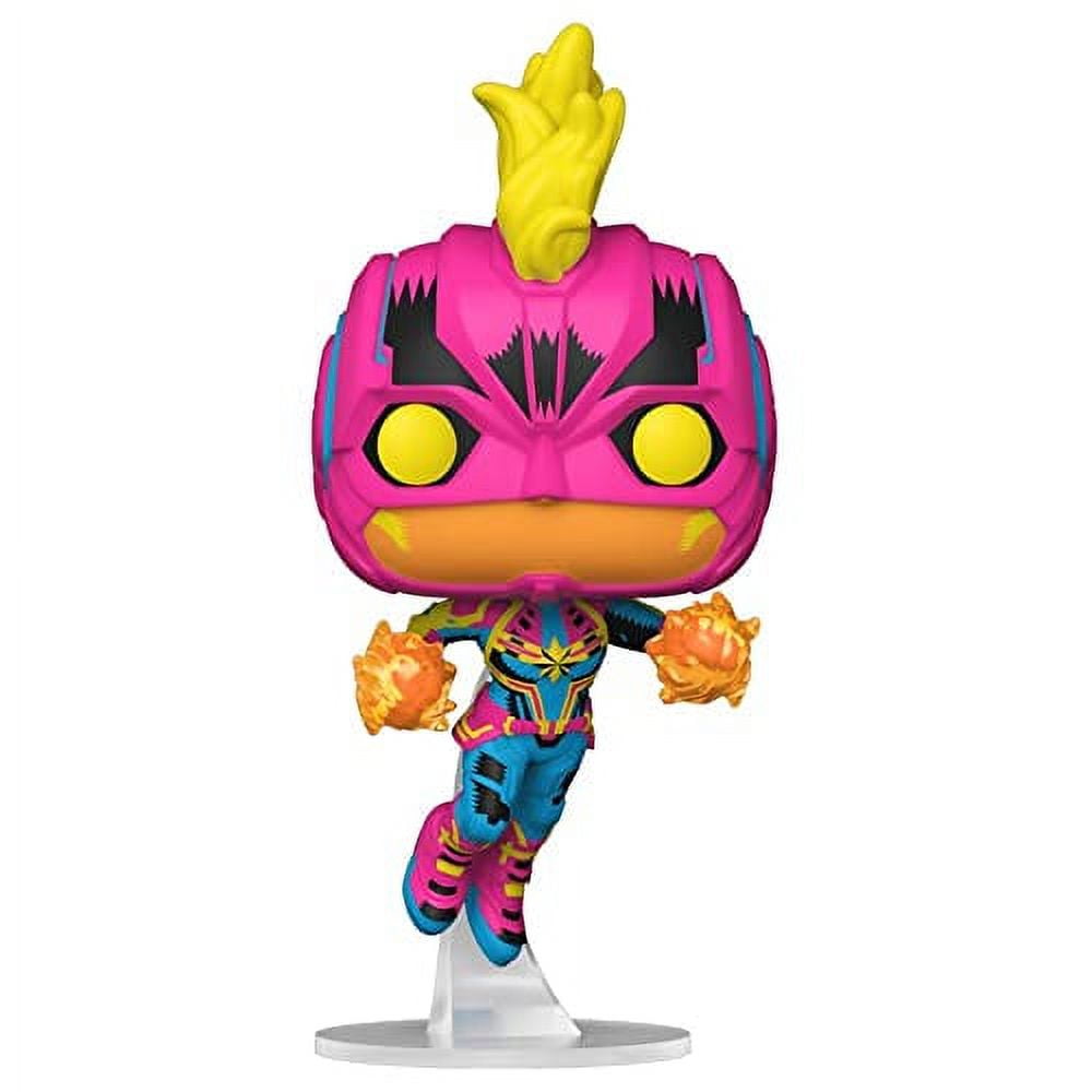 Funko Pop Marvel Captain Marvel Neon Black Light 908 Figure