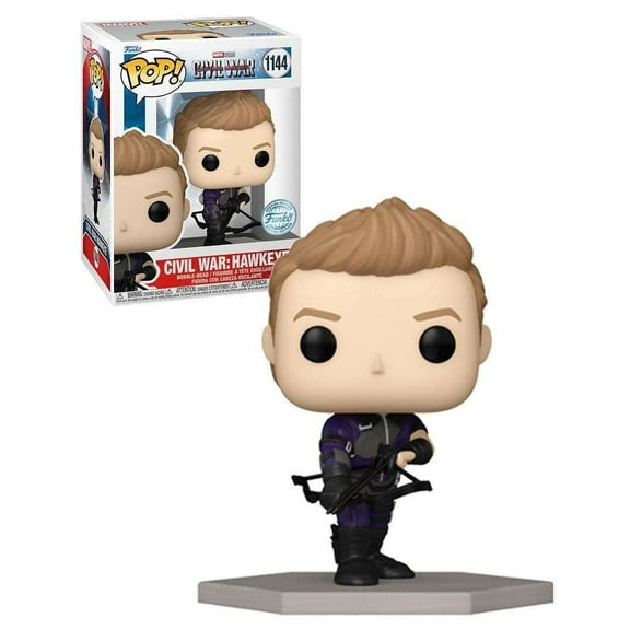 Funko Pop! Marvel Civil War Build a Scene Hawkeye Exclusive Figure #1144!