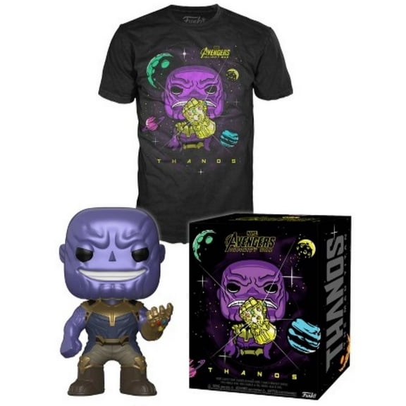 Funko Pop! Marvel Collectors Box: Thanos in Space Pop! & Tee - Black L