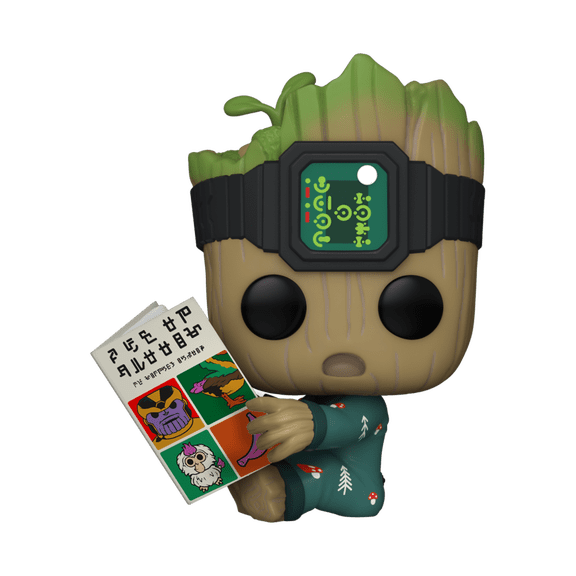 Funko Pop! Marvel: I Am Groot - Groot in Onesie with Book Vinyl Bobblehead