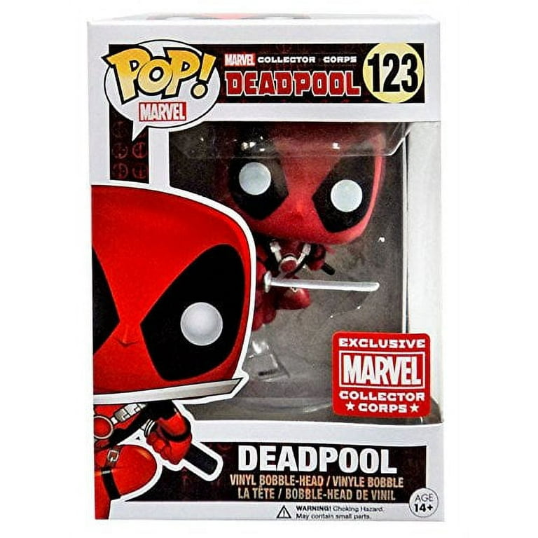Funko Pop! Marvel Leaping Deadpool Collector Corps Exclusive Vinyl Figure