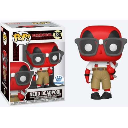 Funko Pop! Marvel: NERD DEADPOOL (Funko Exclusive) #786 + Protector