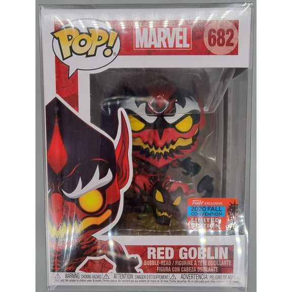 Funko POP Marvel 682 Red Goblin 2020 Fall Convention Bobble Head Figure
