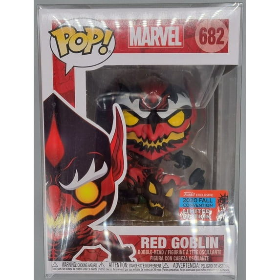 Funko POP Marvel 682 Red Goblin 2020 Fall Convention Bobble Head Figure