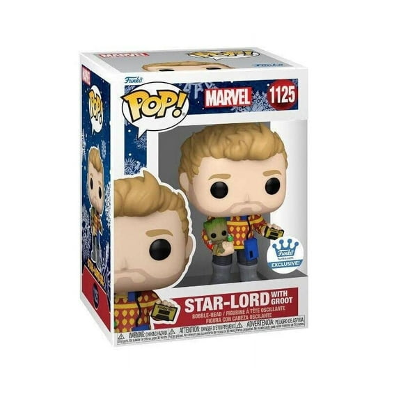Funko Pop Marvel Star-Lord with Groot Funko Exclusive 1125 Vinyl Figure
