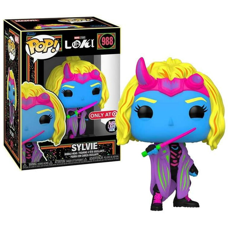 Exclusive Funko Pop! Marvel Loki #988 Sylvie Blacklight