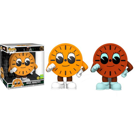 Funko Pop! Marvel Studios Loki Miss Minutes 10-Inch Jumbo Glow in The Dark Exclusive Figure #1063 - Official Collectible Action Figure for 2022 Summer Conventions