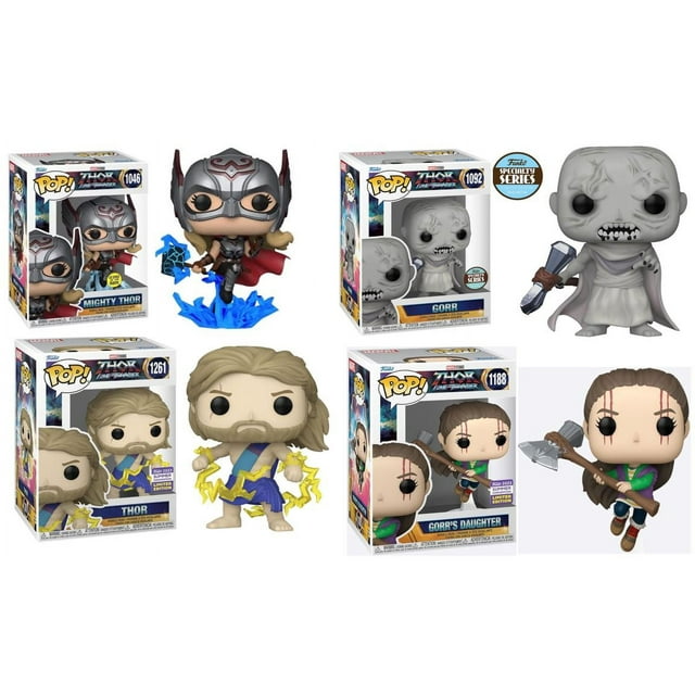 Funko Pop! Marvel: Thor Love & Thunder Exclusive set of 4