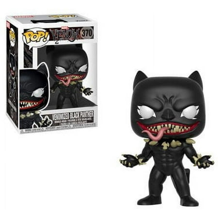 Pop Marvel 3.75 Inch Action Figure Venom - Venomized Black Panther #370 Exclusive (Non Mint Packaging)