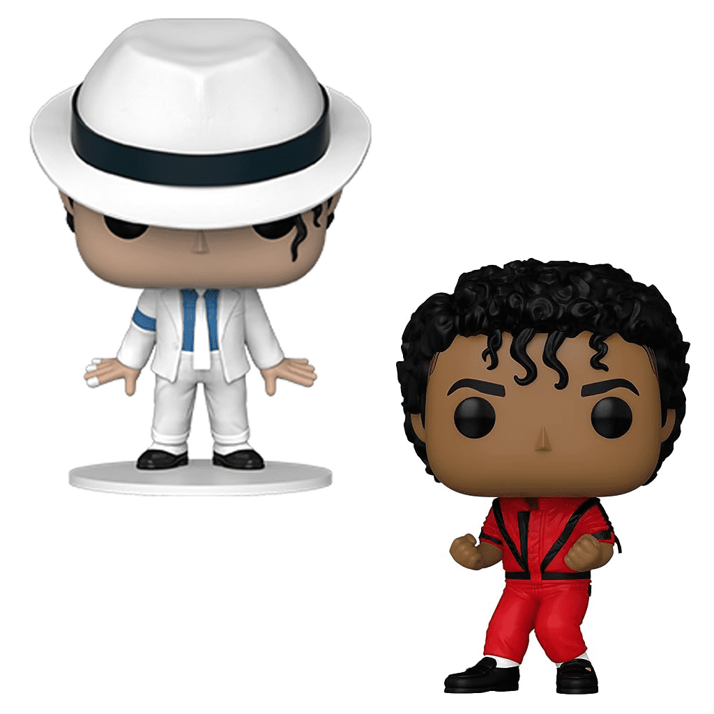Funko Pop! - Michael Jackson Bundle, Thriller Smooth Criminal with Pop  Protector 