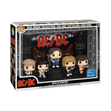 Funko Pop! Moment Deluxe: AC/DC in Concert Vinyl Figures (2022 Limited Edition Walmart Exclusive)