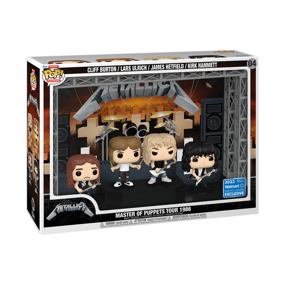 Funko Pop! Moment Deluxe: Metallica Master of Puppets Tour (1986) Vinyl Figures (2022 Limited Edition Walmart Exclusive)