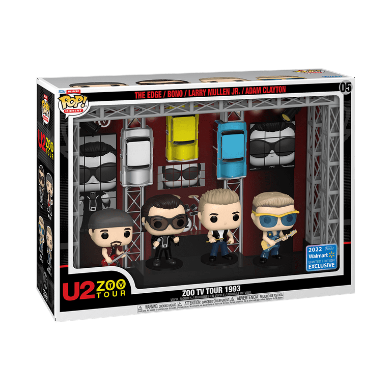 Funko Pop! Moment Deluxe: U2's Zoo TV Tour (1993) Vinyl Figures (2022 Limited  Edition Walmart Exclusive) 