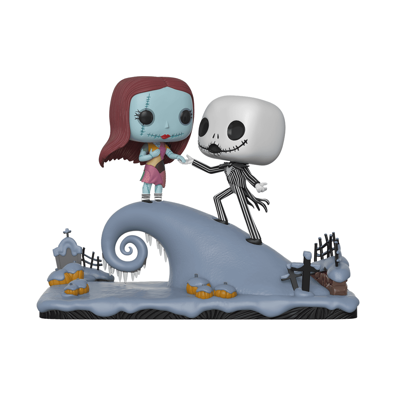 Funko Pop Movie Moment: Nightmare Before Christmas - Jack and Sally On The Hill Collectible Figure, Multicolor