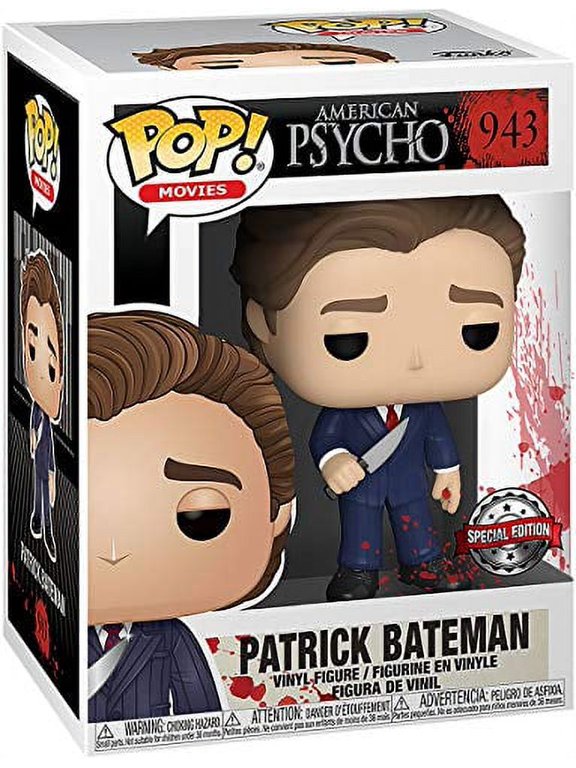 Pop! Movies American Psyco Patrick Bateman in Suit with Knife Exclusive