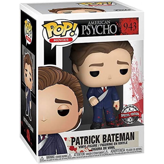 Funko Pop! Movies American Psyco Patrick Bateman in Suit with Knife Exclusive