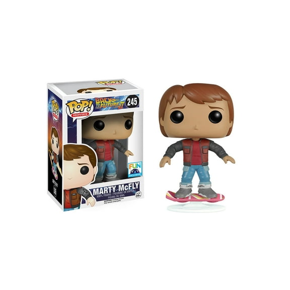 Funko Pop Movies Back To The Future 2 Marty McFly On Hoverboard Exclusive Vinyl Figure