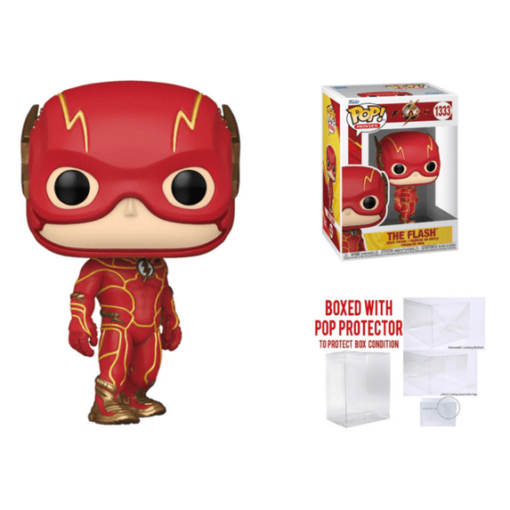Funko Pop! Movies: The Flash Vinyl Figure #1333 - Boxed with Pop Protector