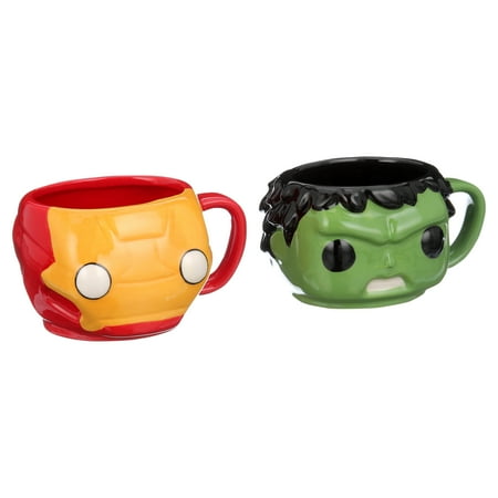 Funko Pop! Mug: Marvel - 2PK Iron Man & Hulk