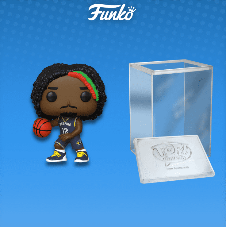 Funko Pop! NBA: Grizzlies- Ja Morant (CE'21) Vinyl Figure (+ Pop! Stacks  Plastic Protector)
