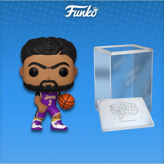 Funko Pop! NBA: Lakers - Anthony Davis (Purple Jersey) Vinyl Figure (+ Pop! Stacks Plastic Protector)