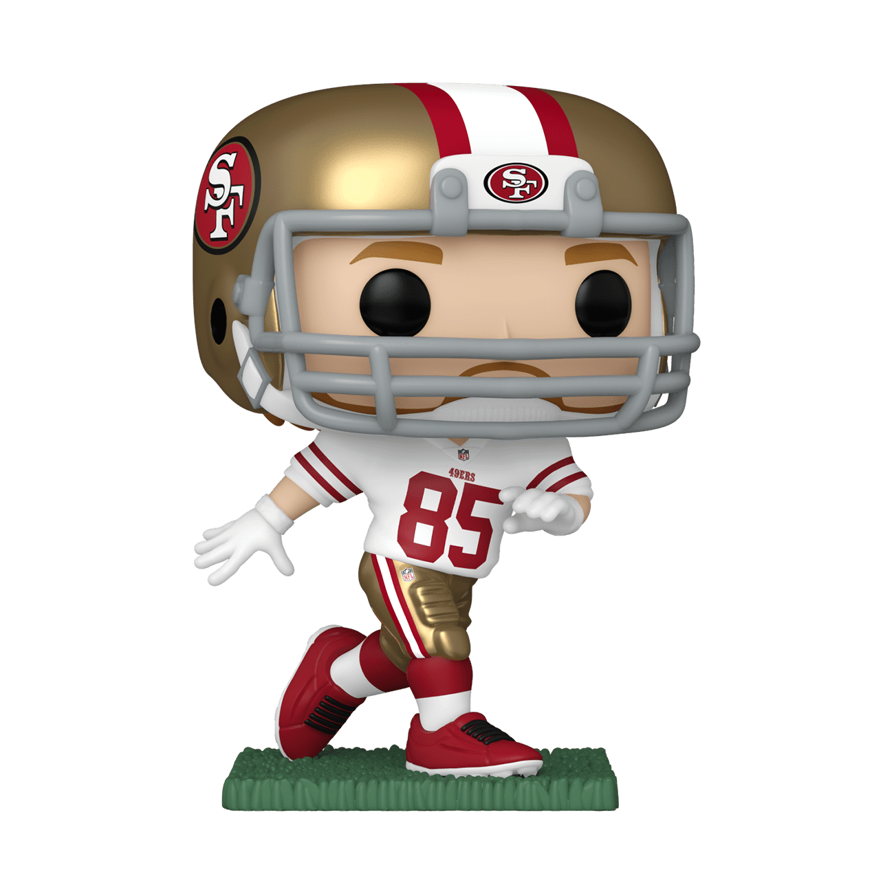 George Kittle Autographed SF 49ers Funko Pop Figurine - Beckett W Holo  *White