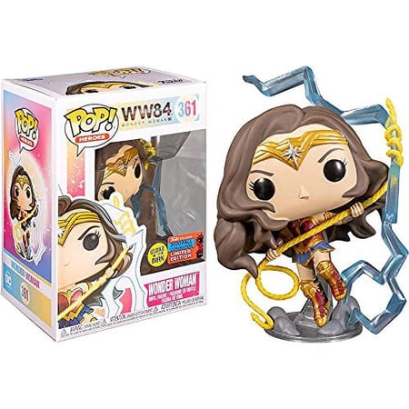 Funko Pop NYCC Exclusive : Wonder Woman #361 GITD Vinyl Figure w/Protector
