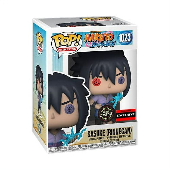 Funko Pop Naruto Shippuden Sasuke Uchiha Rinnegan w/ Chidori Chase Figure (AAA Anime Exlcusive)