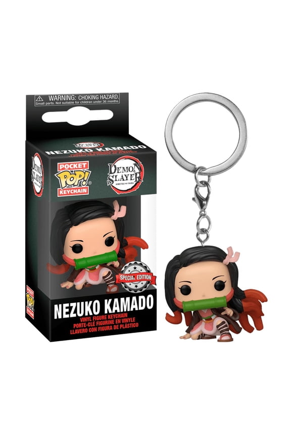 Pop Nezuko Kamado Lightweight Keychain, Multicolor