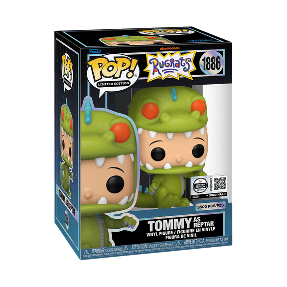 Funko Pop! Nickelodeon Rugrats Tommy as Reptar w/Protector LE3500 #1886